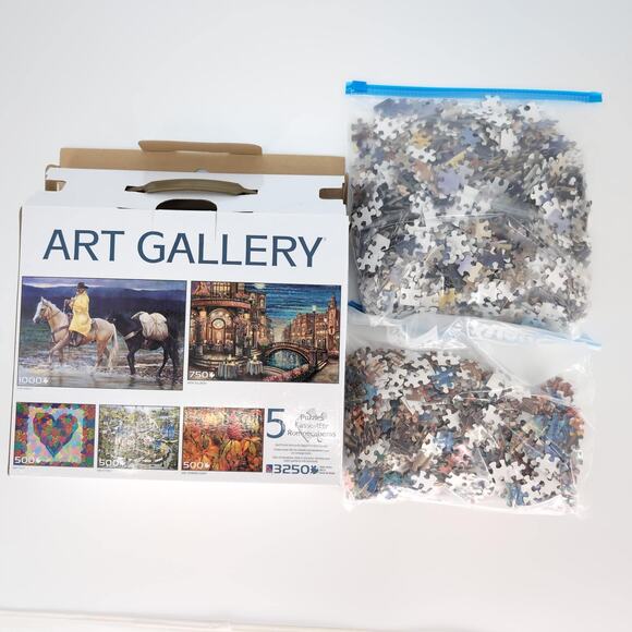Art Gallery 5 Jigsaw Puzzles - 3 x 500 piece, 1 x 750 piece & 1 x 1000 piece GUC - Picture 10 of 10